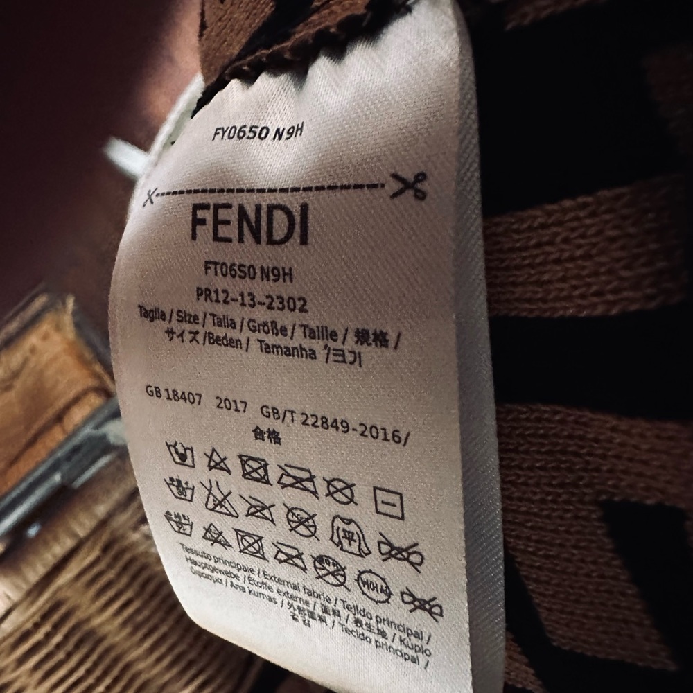Fendi Black and Brown Knit Design - Picture 5 of 6